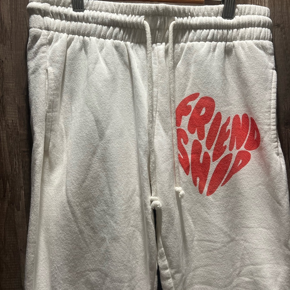 Disney teens Med White Mickey Mouse Friendship Joggers NWOT - Picture 3 of 5